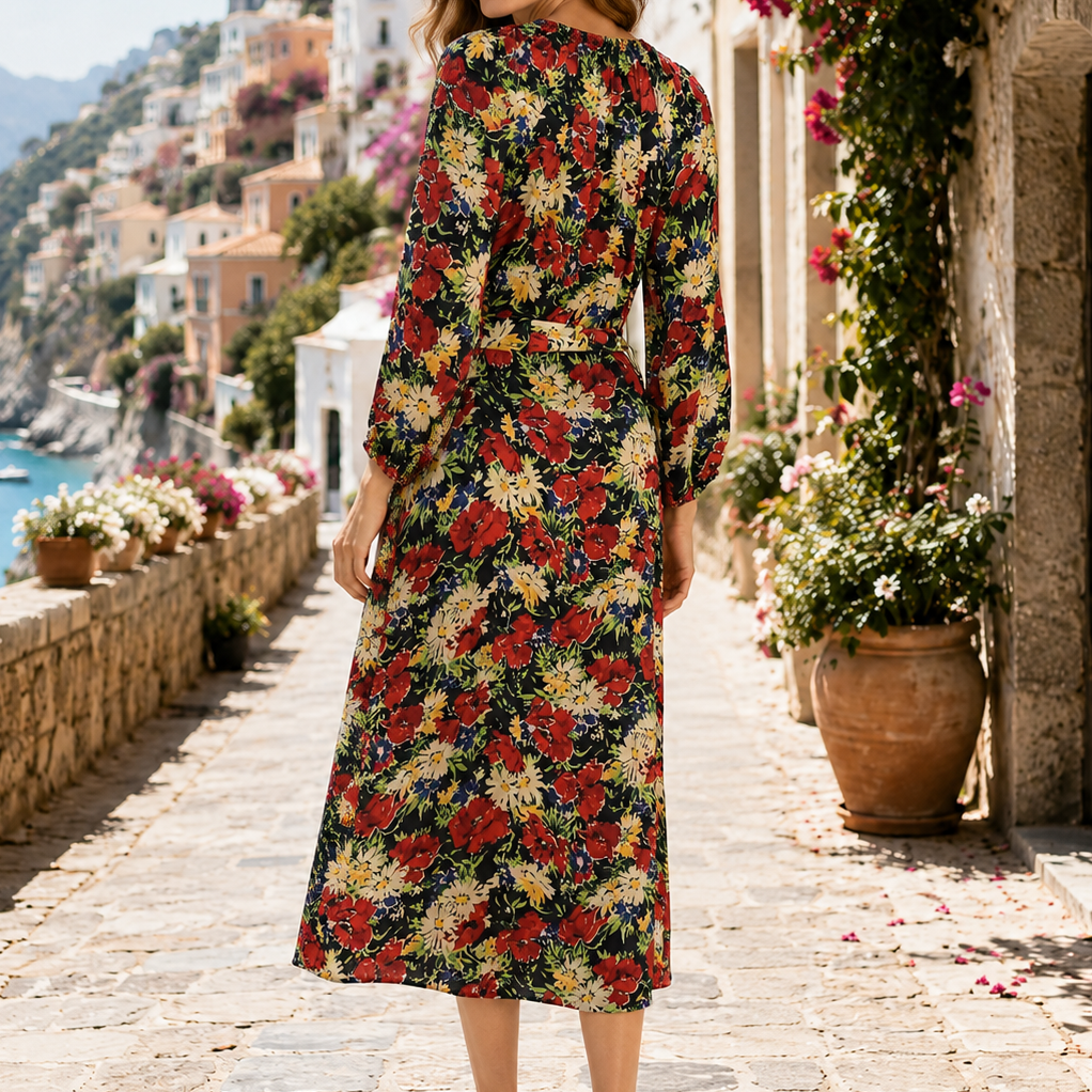 The Great. Floral Printed Maxi Dress