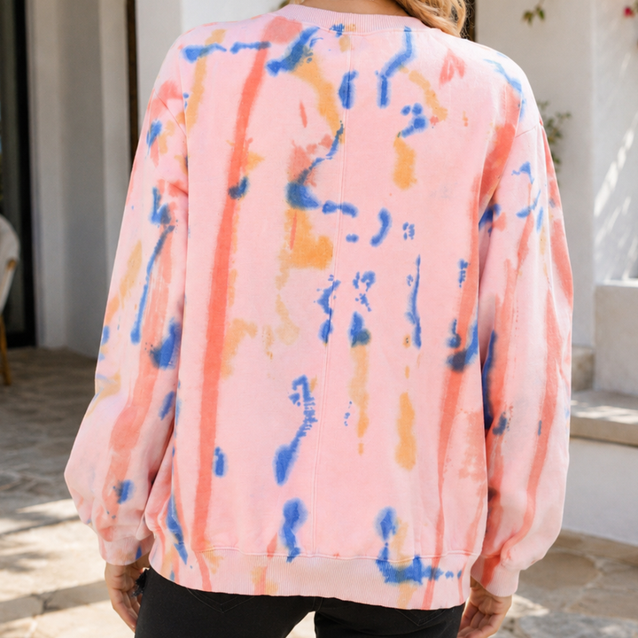 Anthropologie Tie & Dye Pullover Sweetshirt Top