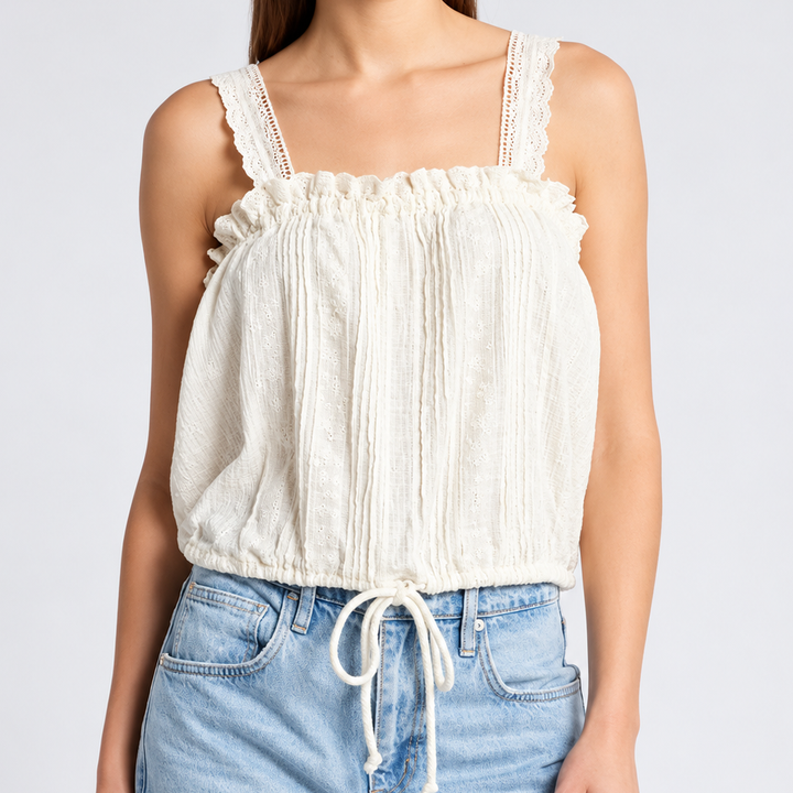 Free People Because Of You Tank Blouse Top