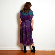 Marie Louise De Monterey Rainbow Midi Dress