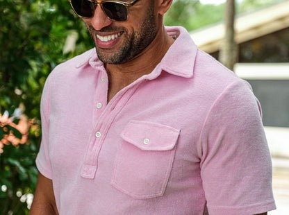 Criquet Terrycloth Players Men's Polo T-Shirt