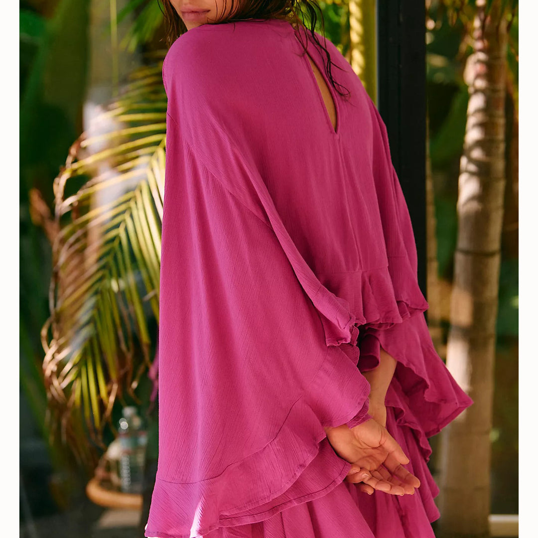 Free People Free Est Delilah Cropped Blouse Top