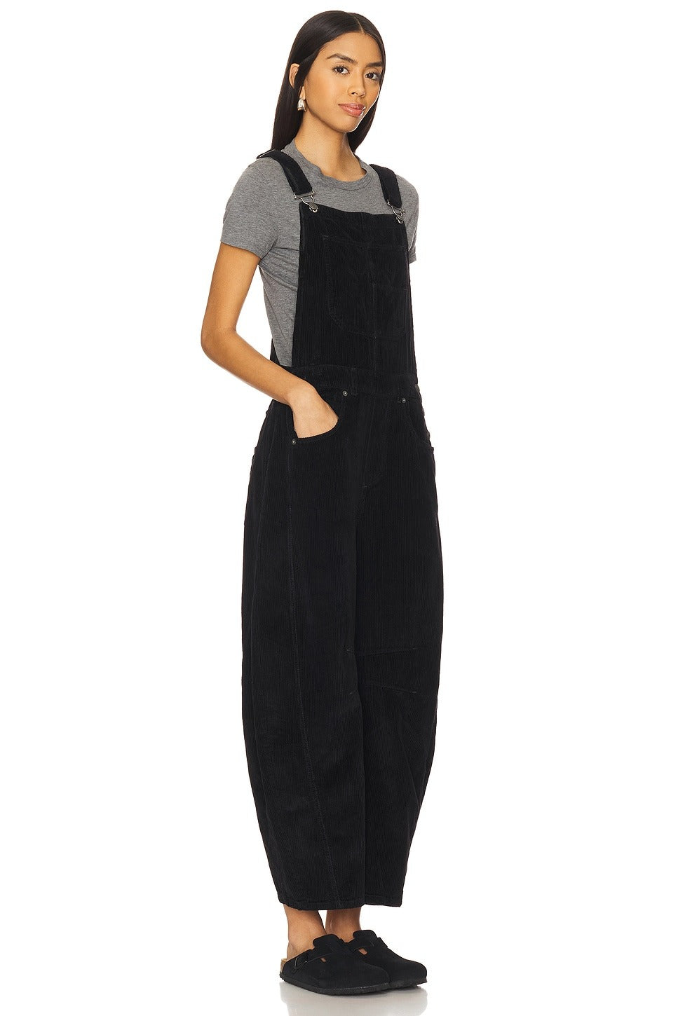 Free People X We The Free Good Luck Cord Overall Jumpsuit