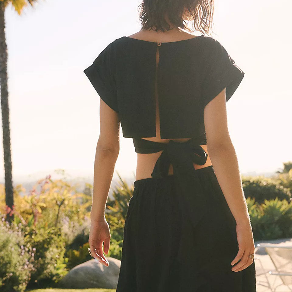 Free People Free-Est Feelin' Free Cropped Blouse Top