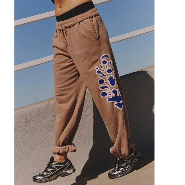 Free People FP Movement All Star Embroidered Trouser Pants