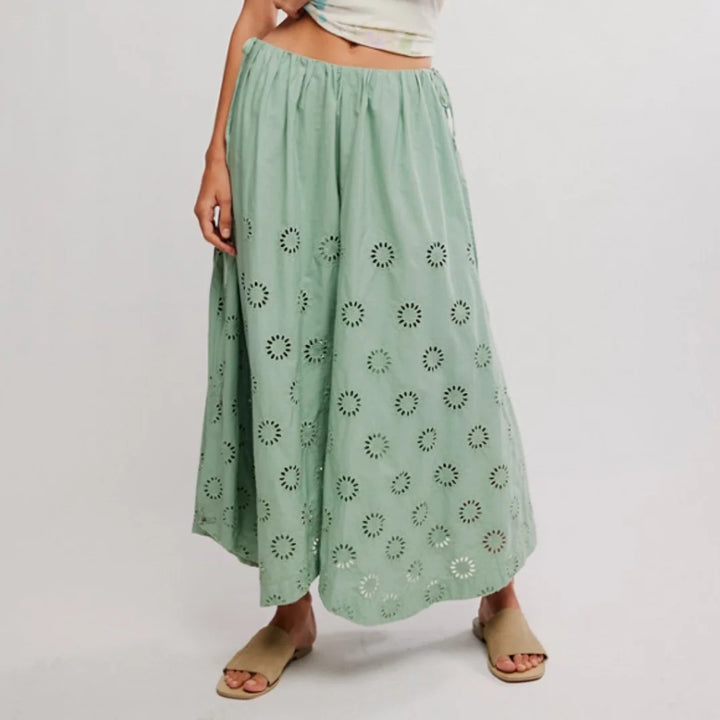 Free People Sweet Serenade Pull-On Wide-Leg Pants