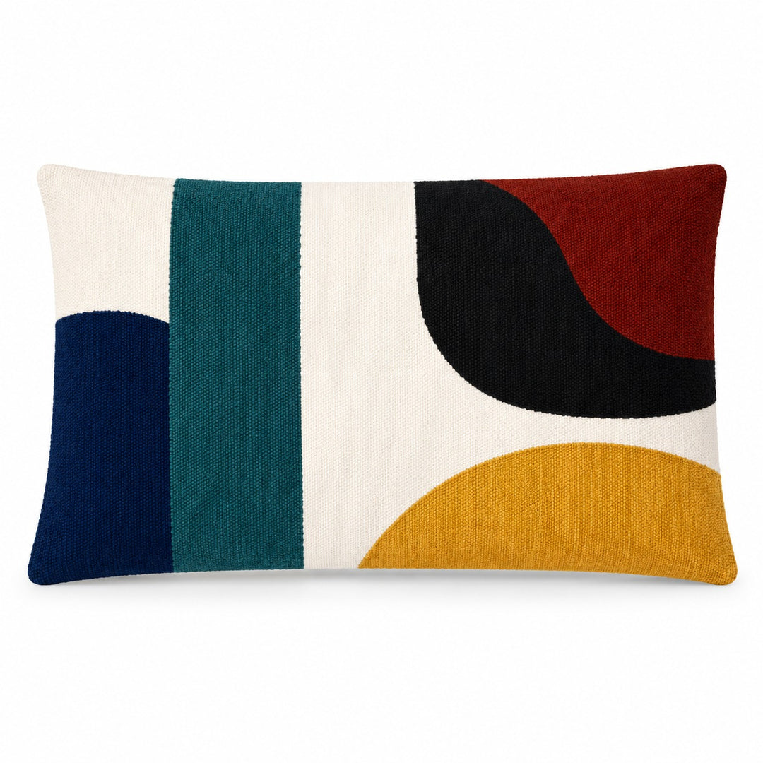 1 PCS Geometric hand-tufted Cushion Cover Rectangle Pillow Case Decor