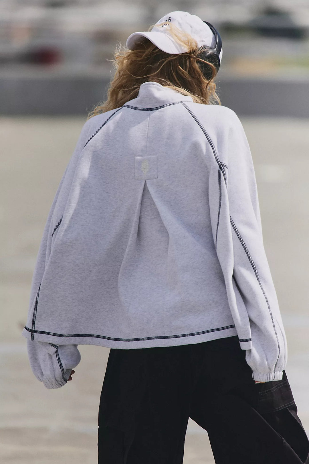 Free People FP Movement Half Court Half Zip Sweatshirt Pullover Top