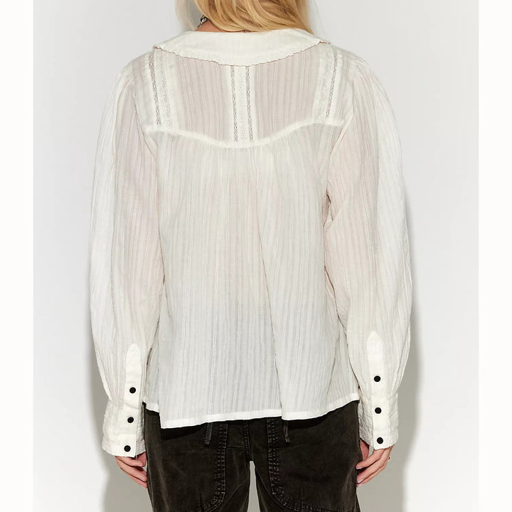 Free People Hannah Long Sleeve Blouse Top