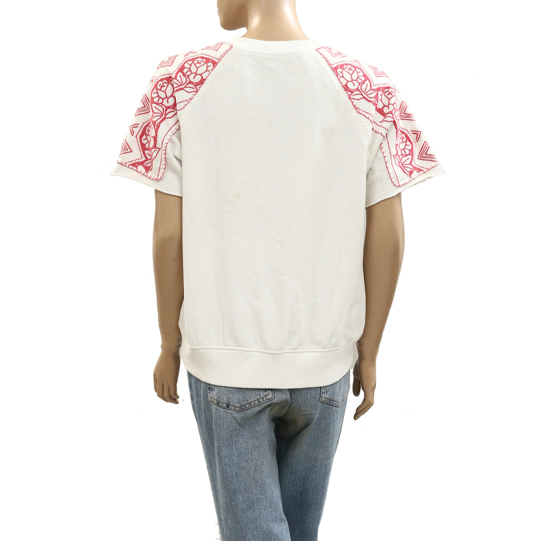 Free People Rose Sweatshirt Top