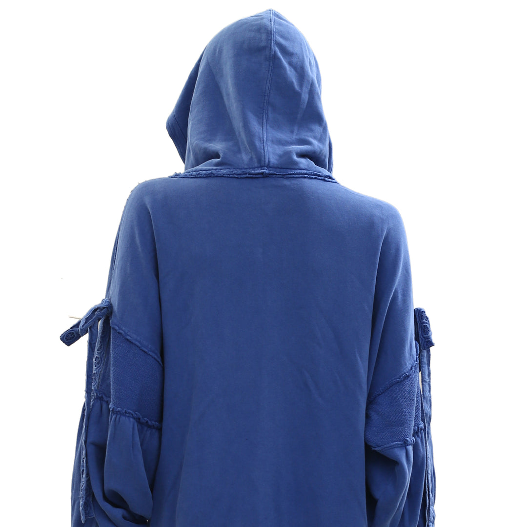 Free People Bow Girl Sweatshirt Hoodie Jacket Top