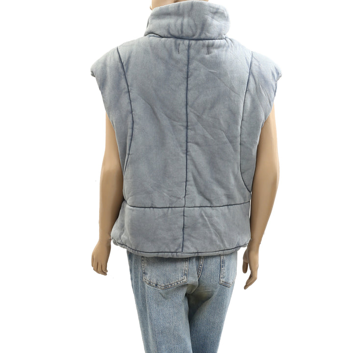 Free People Roll With Us Puffer Vest Jacket Top