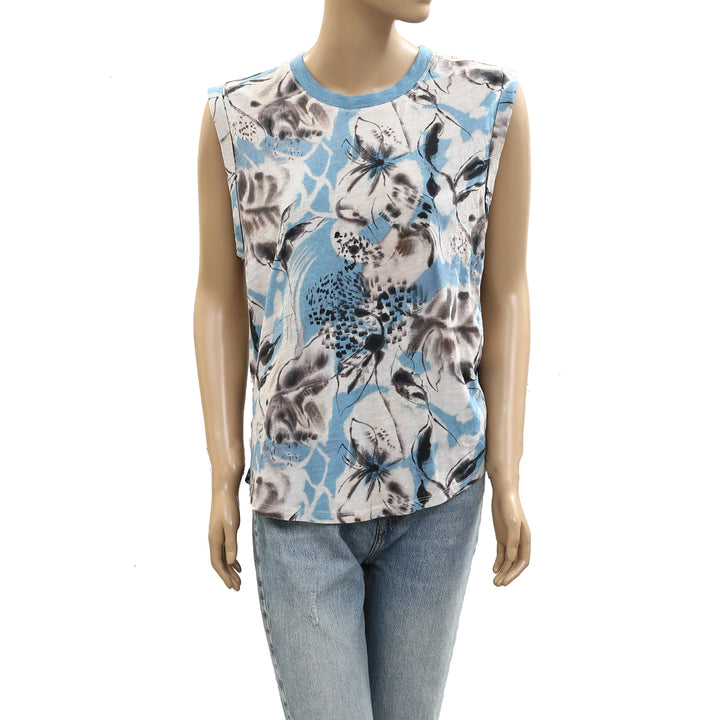 Anthropologie Pilcro Vinnie Cotton-Slub Muscle Tee Blouse Top