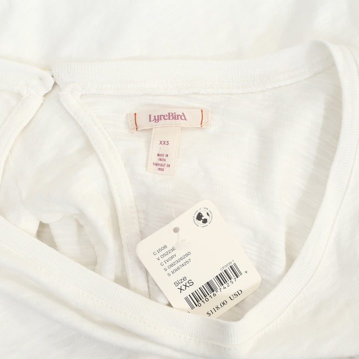 Anthropologie LyreBird Cotton Lace Twofer Romper