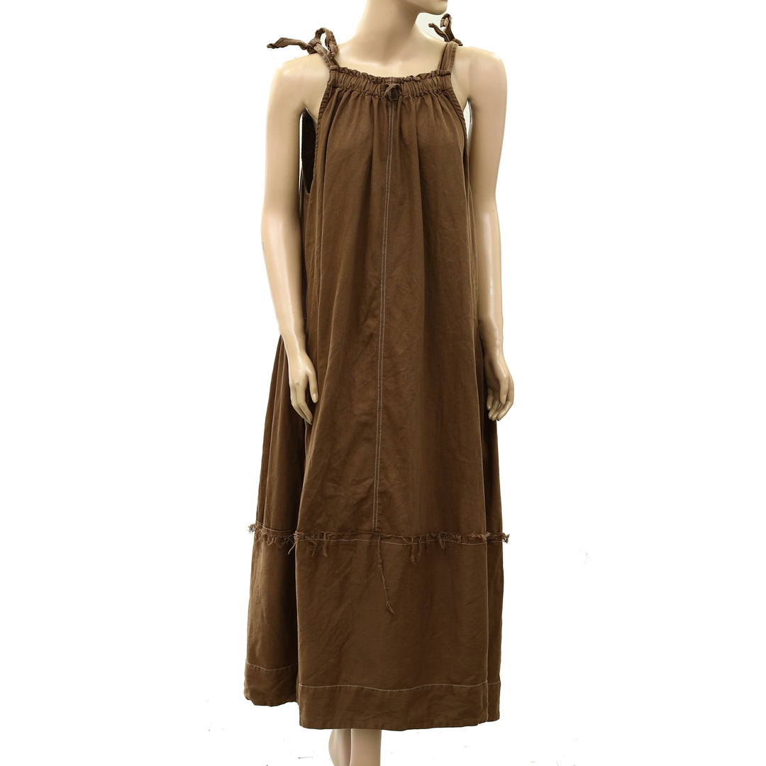 Free People Machu Barrel Midi Maxi Dress