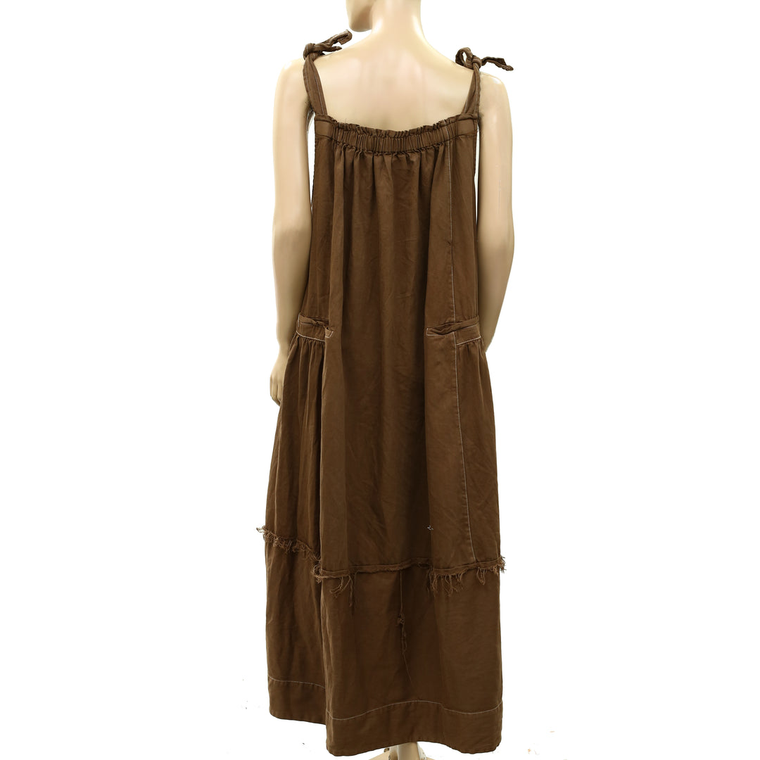 Free People Machu Barrel Midi Maxi Dress