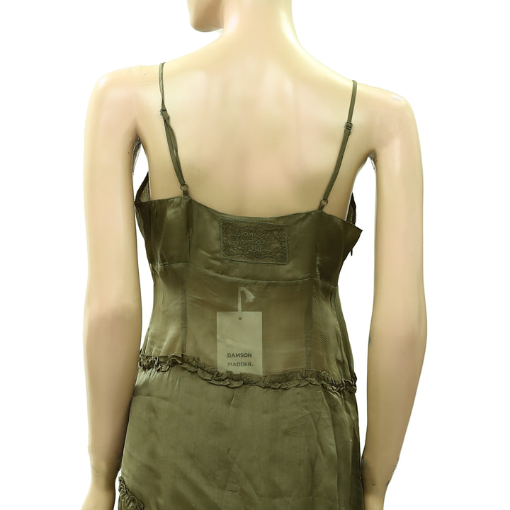 Damson Madder Sasha Ruffle Slip Dress