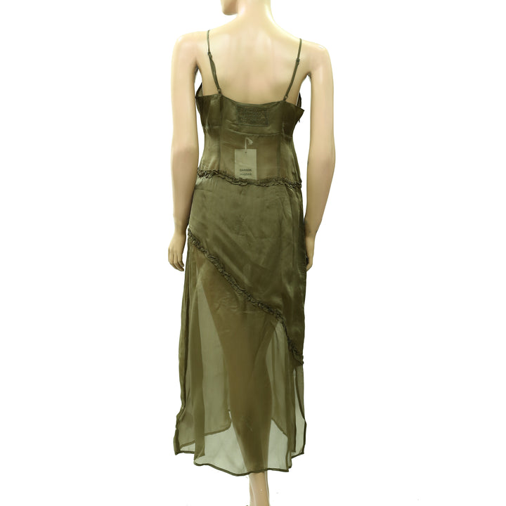 Damson Madder Sasha Ruffle Slip Dress