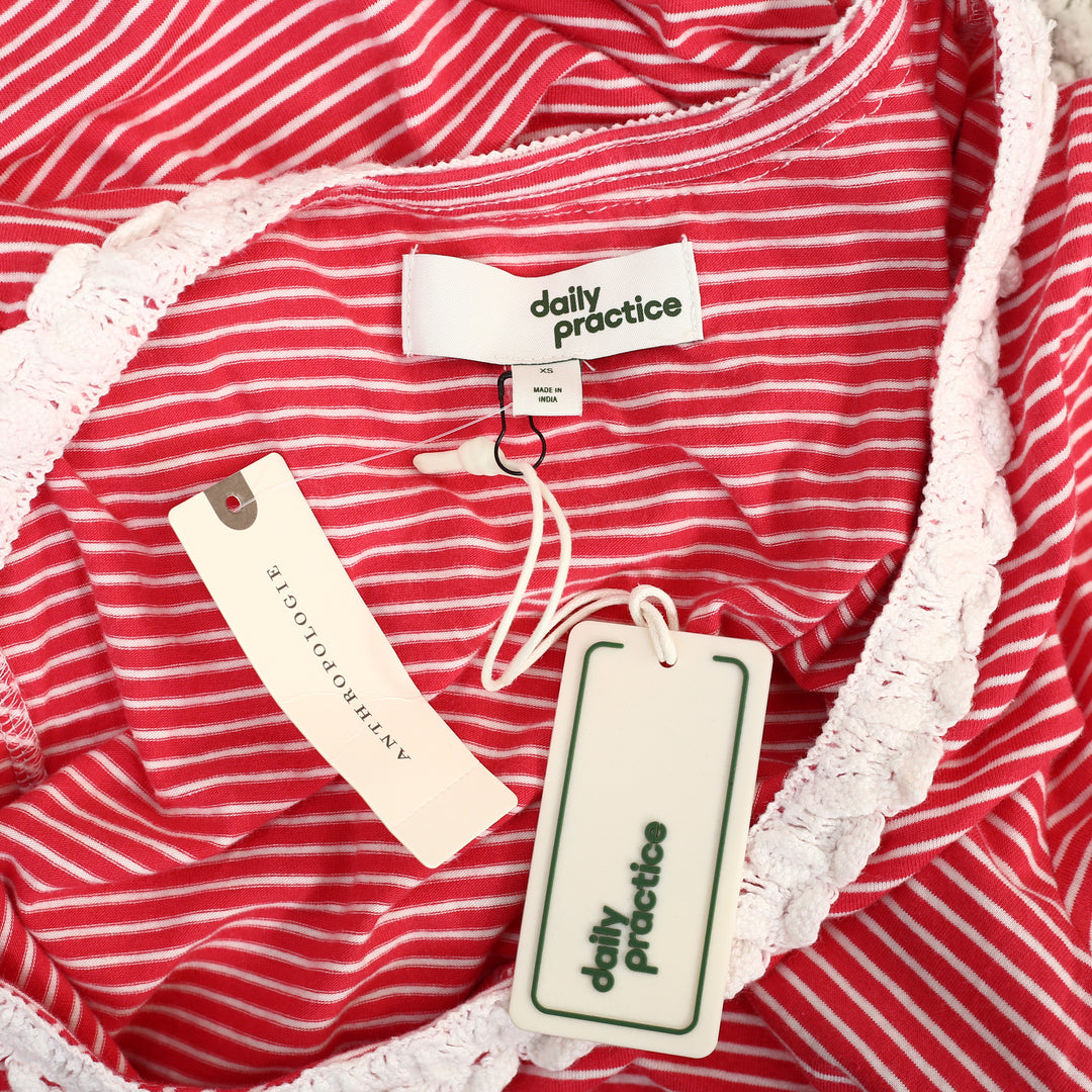 Daily Practice By Anthropologie Long-Sleeve Lace-Up Mini Dress