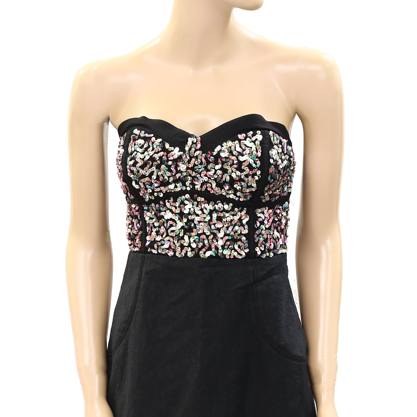 Silence + Noise Urban Outfitters Sequin Embellished Mini Tube Dress
