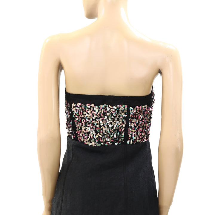 Silence + Noise Urban Outfitters Sequin Embellished Mini Tube Dress