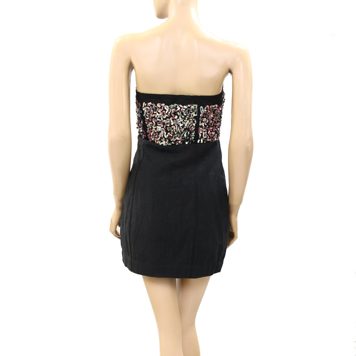 Silence + Noise Urban Outfitters Sequin Embellished Mini Tube Dress