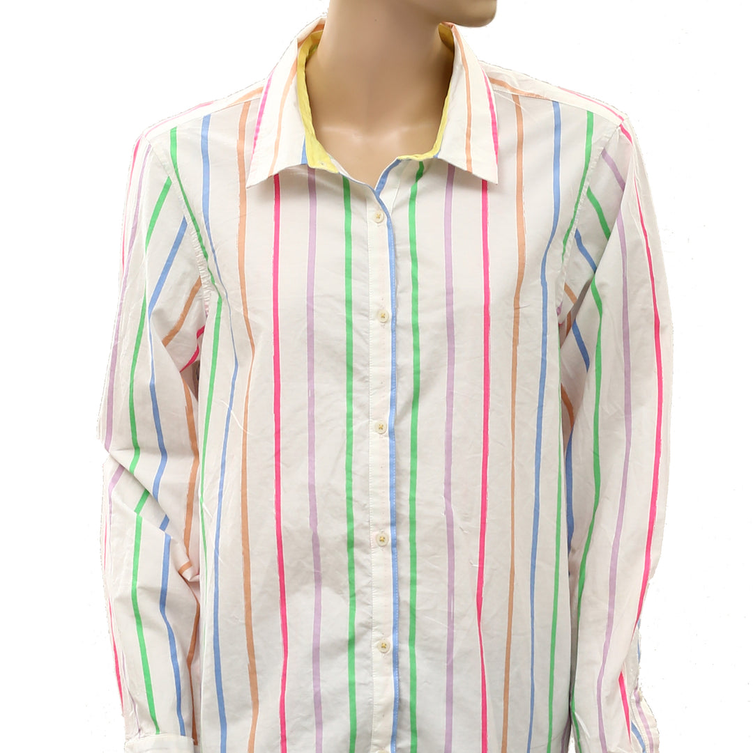 Kerri Rosenthal Mia Multi Striped Shirt Tunic Top