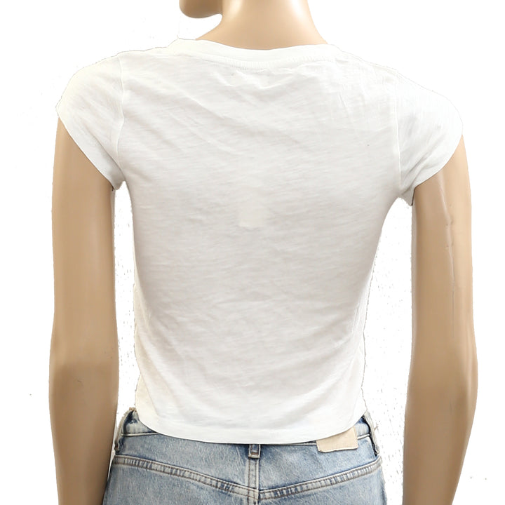 Anthropologie LyreBird Cotton Short-Sleeve Baby Tee Blouse Top