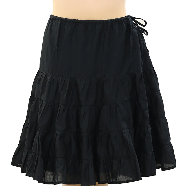 Merlette NYC Ruffle-Detailing Cotton Mini Skirt
