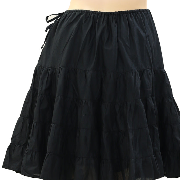 Merlette NYC Ruffle-Detailing Cotton Mini Skirt