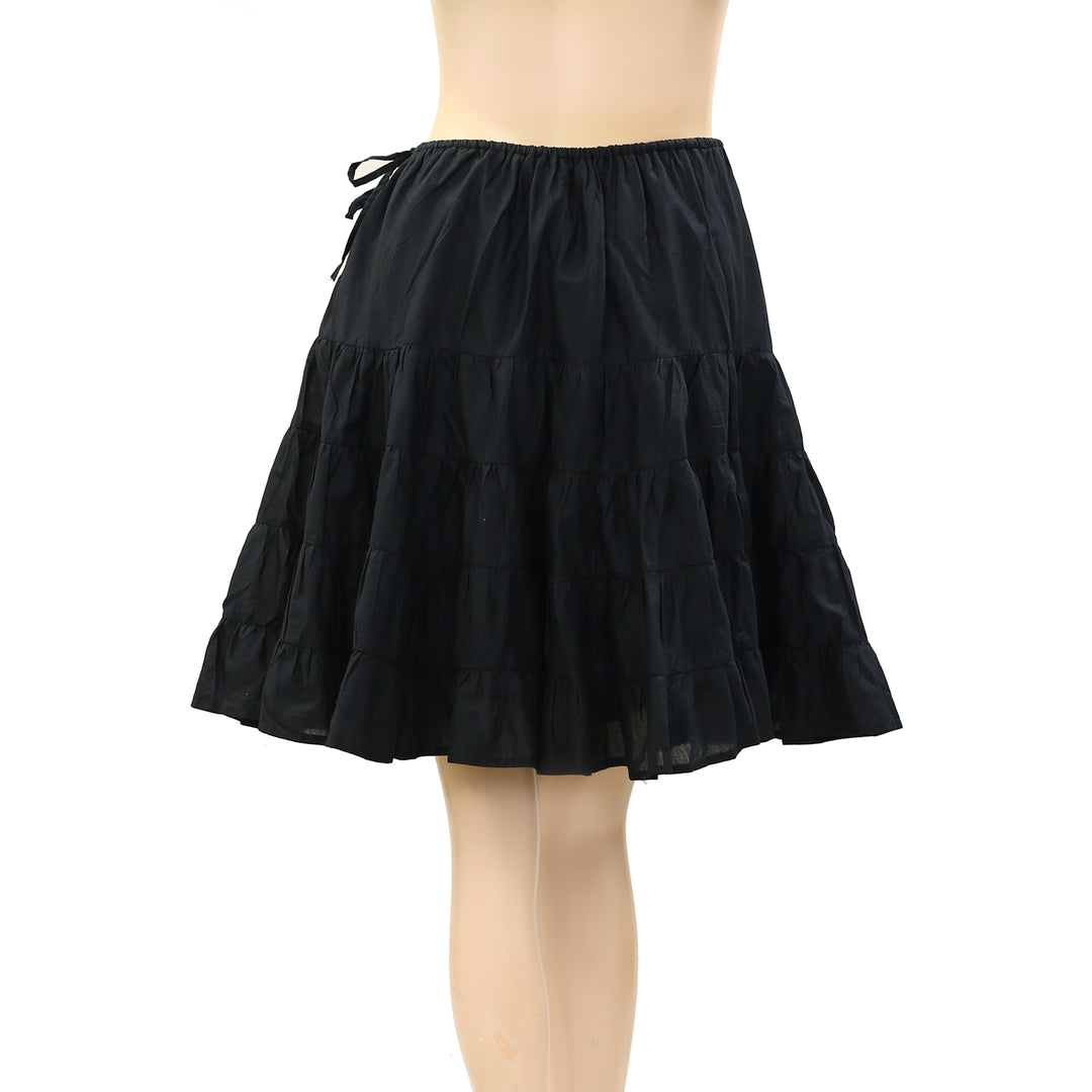 Merlette NYC Ruffle-Detailing Cotton Mini Skirt
