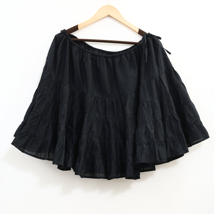 Merlette NYC Ruffle-Detailing Cotton Mini Skirt
