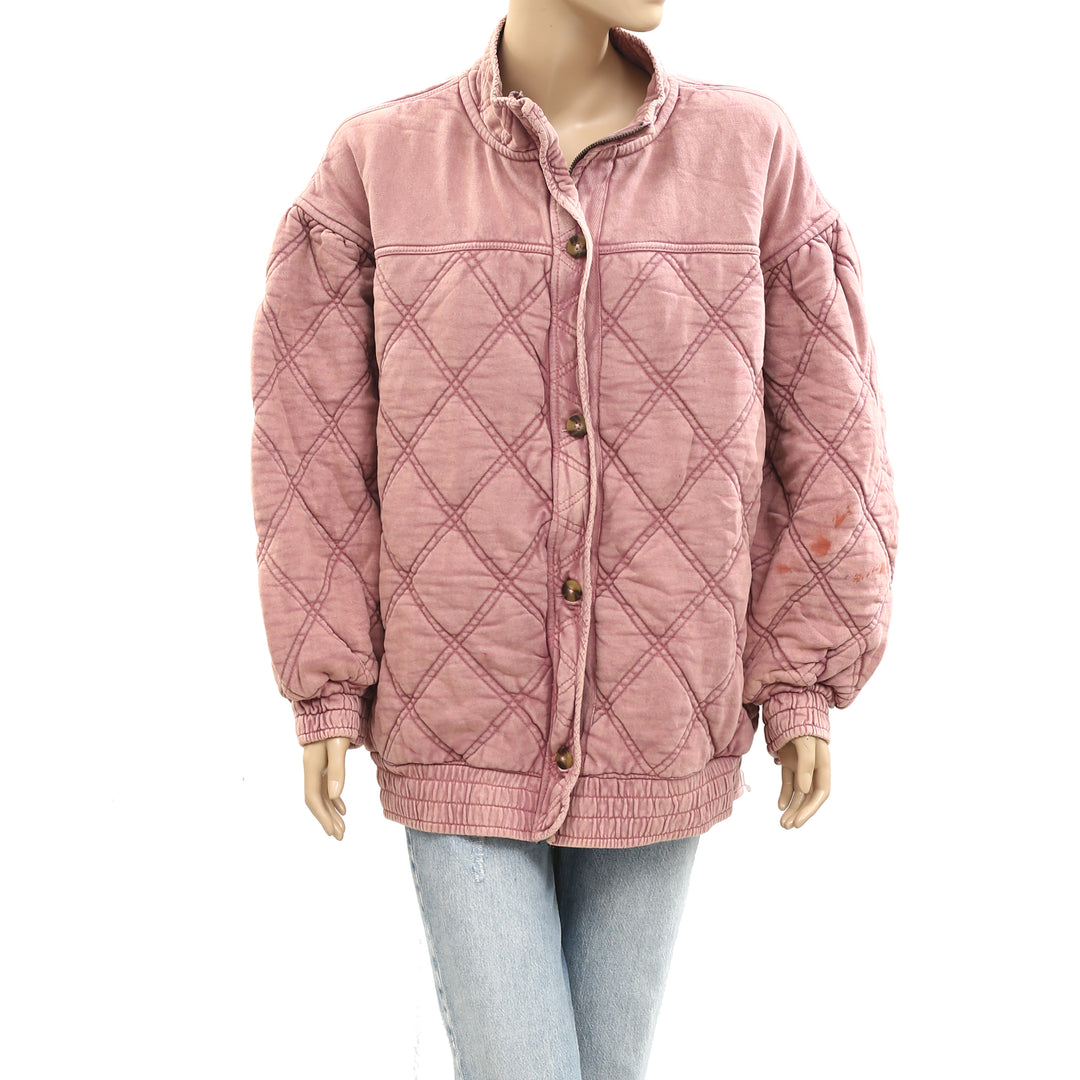 Free People Juno Quilted Jacket Top