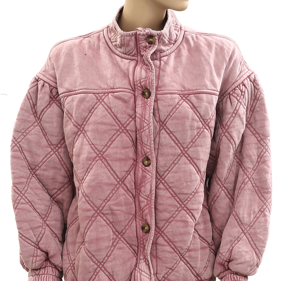 Free People Juno Quilted Jacket Top