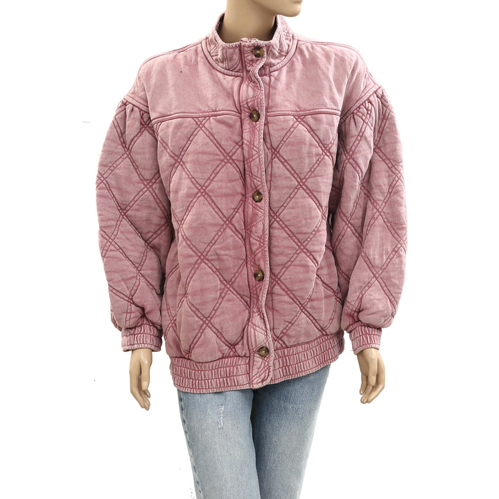 Free People Juno Quilted Jacket Top