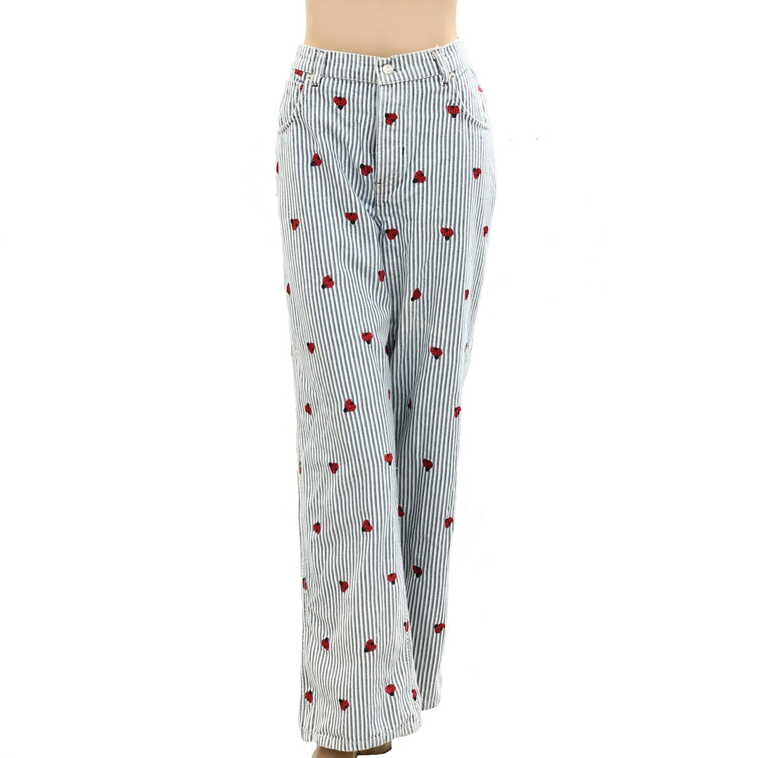 Free People We The Free Bugged Out Straight-Leg Jeans Pants