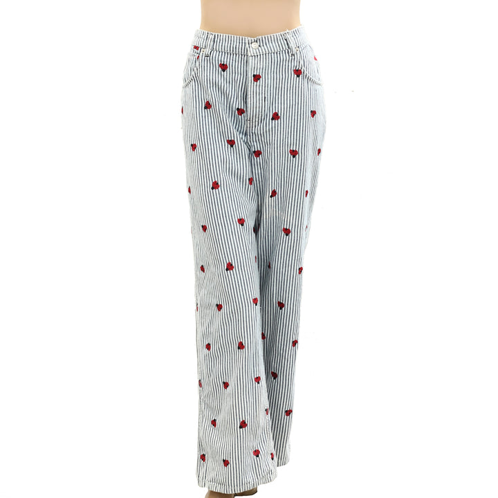 Free People We The Free Bugged Out Straight-Leg Jeans Pants