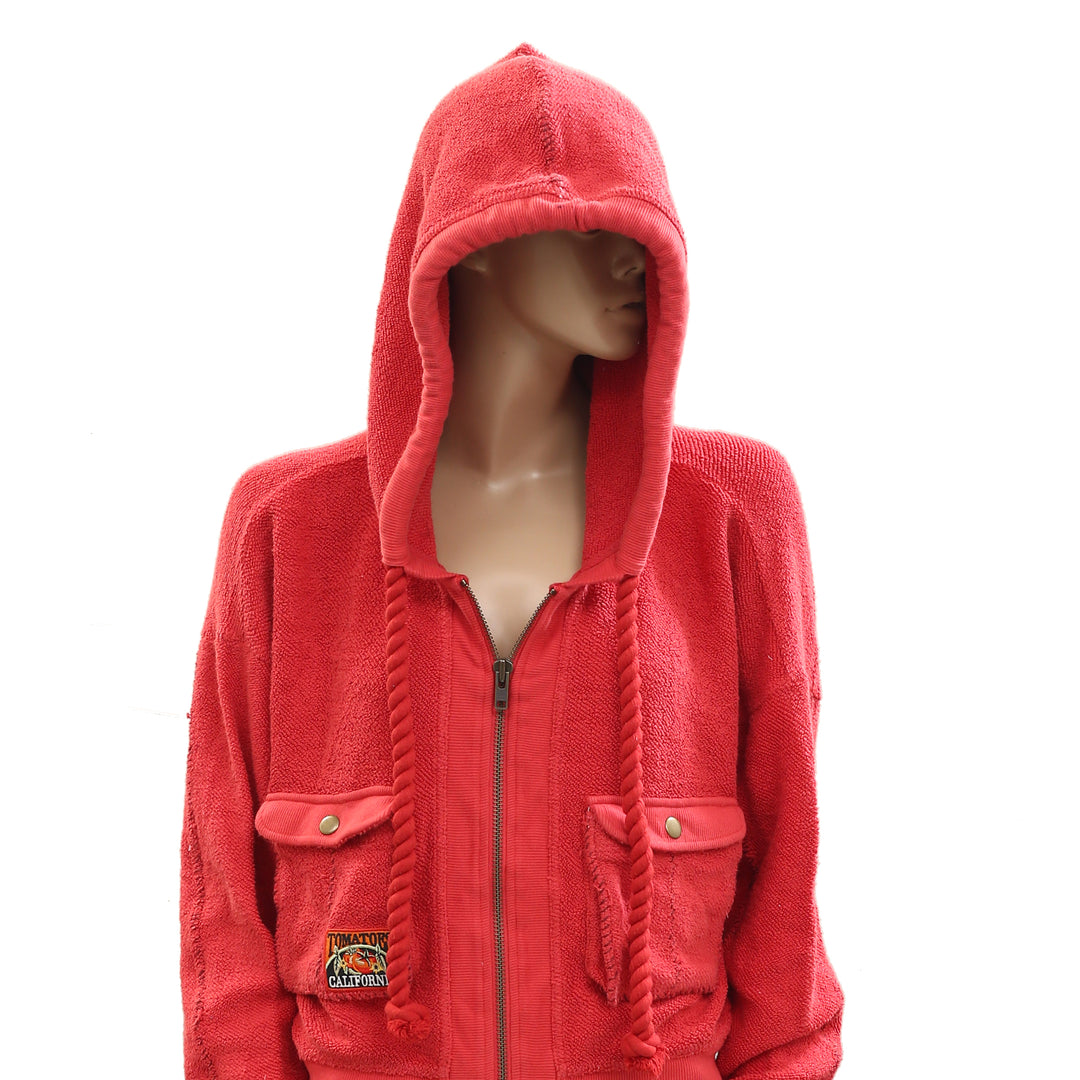 Free People So Lush Sweatshirt Hoodie Jacket Cropped Top