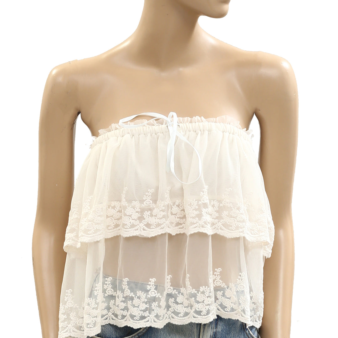 Free People Love You So Lace Tube Top