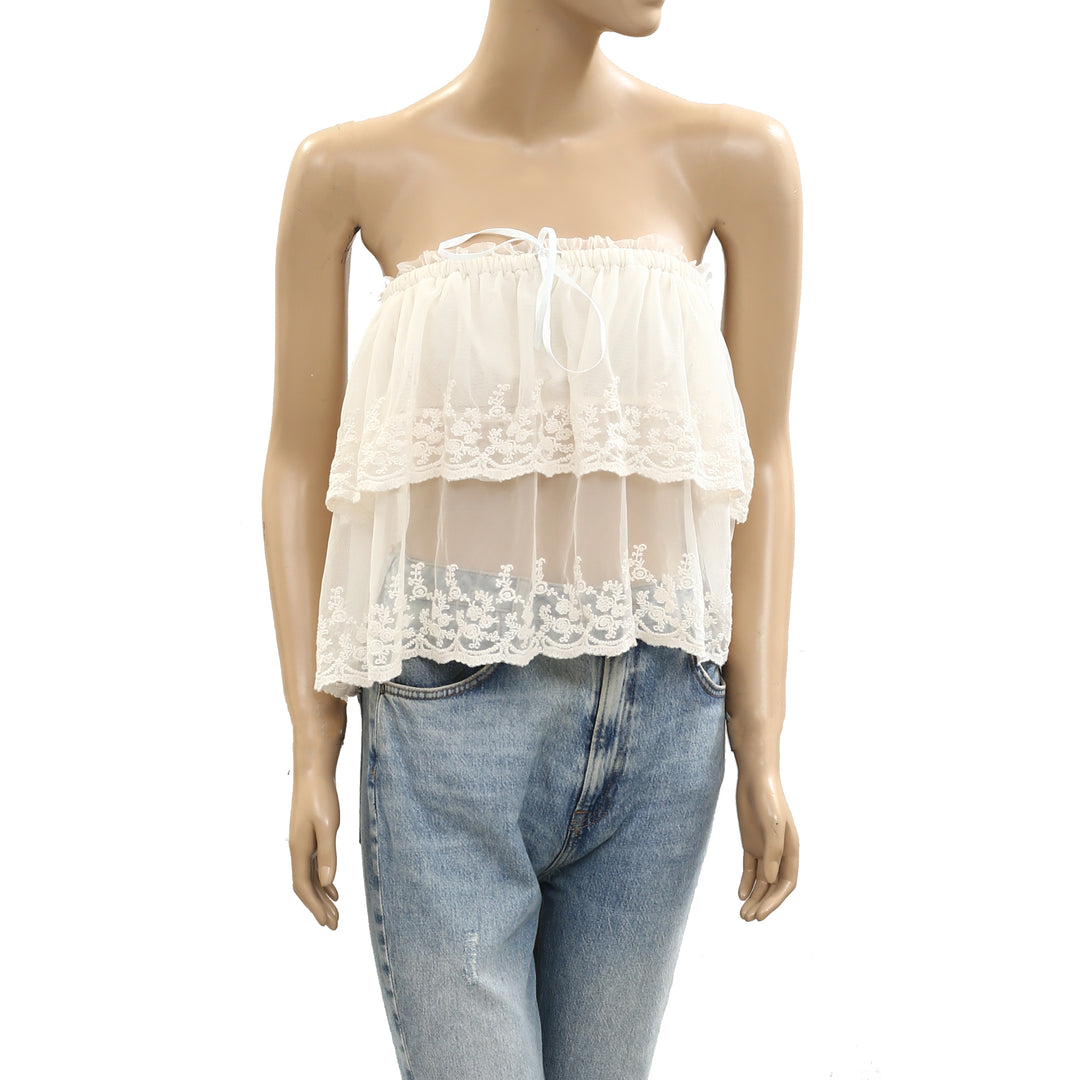 Free People Love You So Lace Tube Top