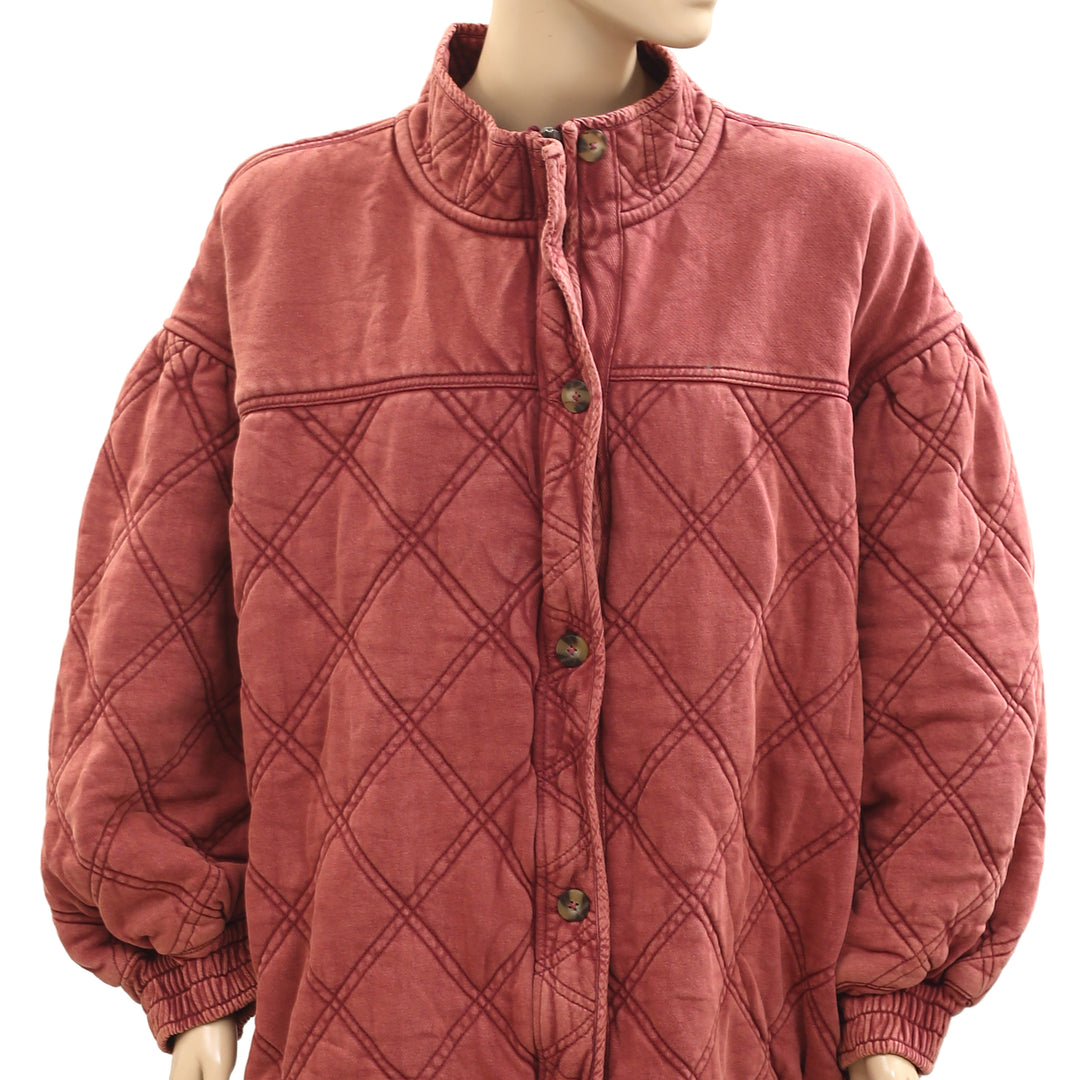 Free People Juno Quilted Jacket Top