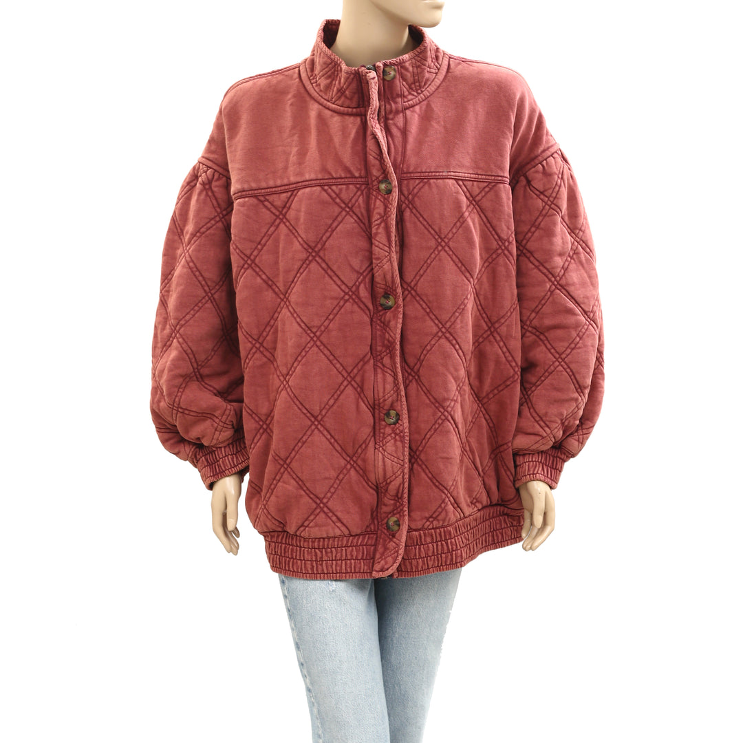 Free People Juno Quilted Jacket Top
