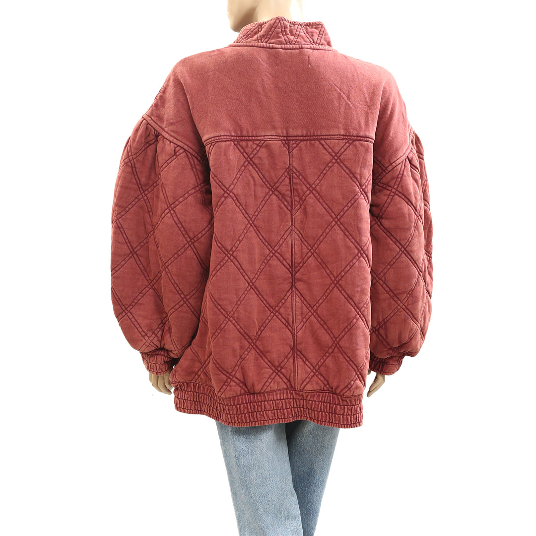Free People Juno Quilted Jacket Top
