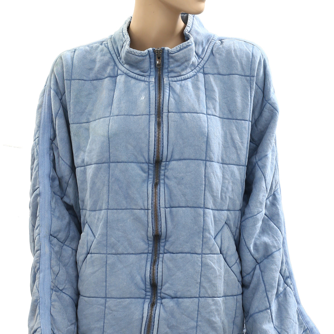 Free People Dolman Quilted Knit Jacket Top