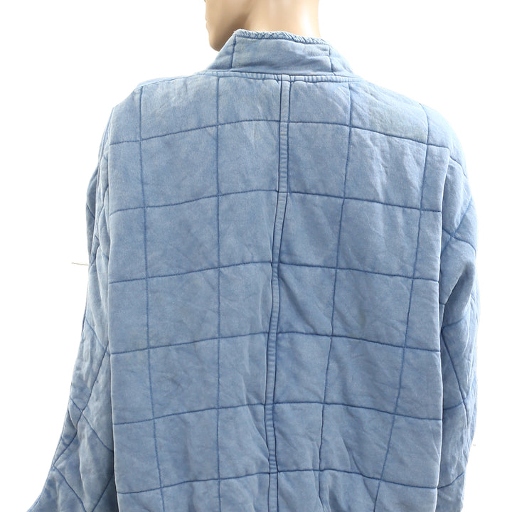 Free People Dolman Quilted Knit Jacket Top