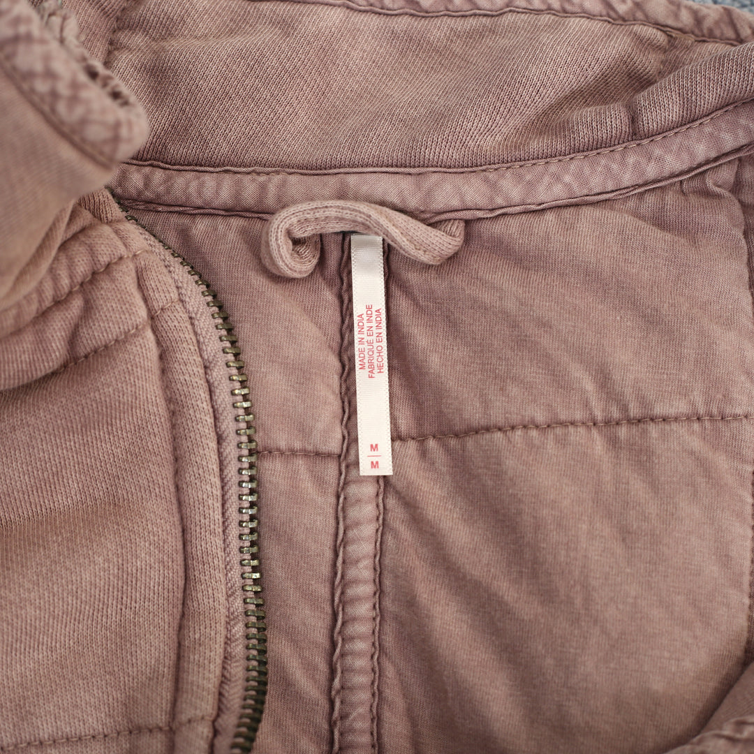 Free People Sports Rib Dolman Quilted Jacket Top