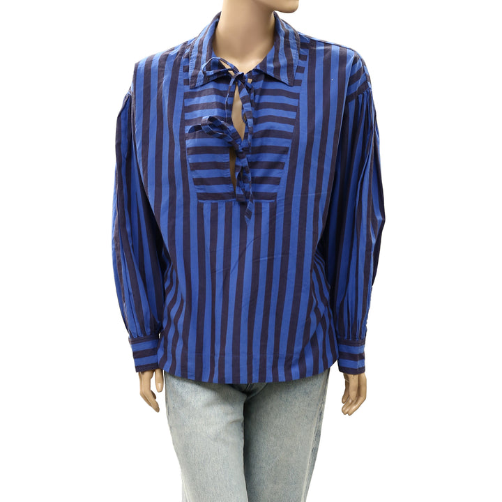 Damson Madder Anthropologie Floki Pyjama Shirt Top