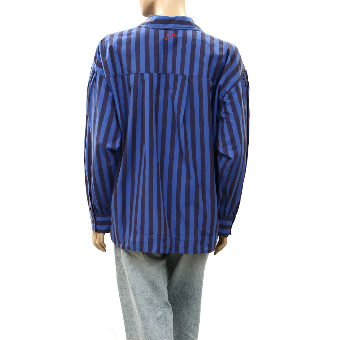 Damson Madder Anthropologie Floki Pyjama Shirt Top