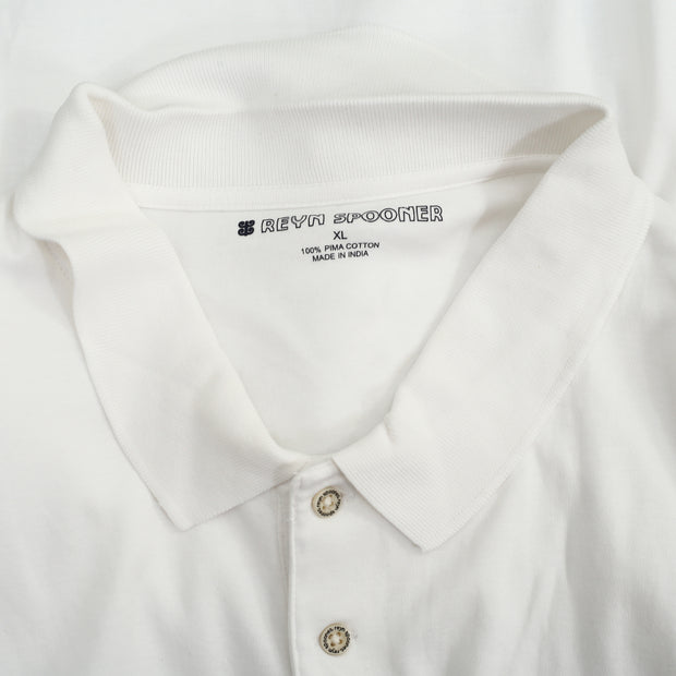 Reyn Spooner Ss Solid Tapa Logo Polo Men's T-Shirt