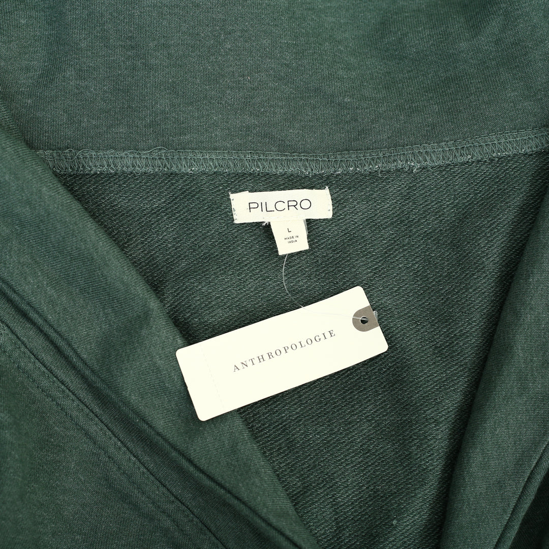 Pilcro Anthropologie Pilcro Off-Shoulder O-Ring Sweatshirt Top